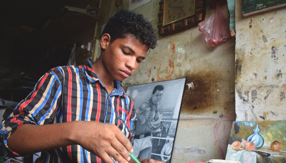 Muhammad Jawad Ahmed Jan works in his shop in Lyari, Karachi, Pakistan. June 18, 2017. Image by author.
