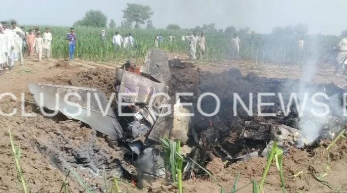 PAF jet crashes near Sargodha