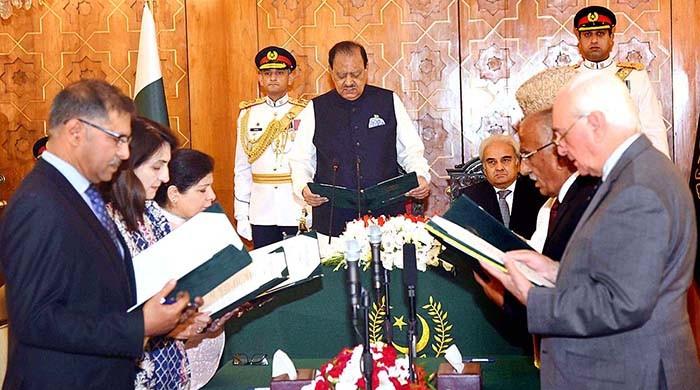 Six-member caretaker federal cabinet sworn in  