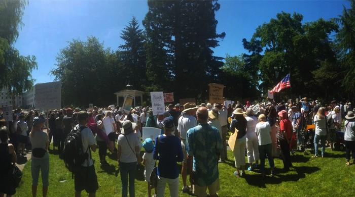 In pictures: US protesters pile pressure on Trump with #FamiliesBelongTogetherMarch