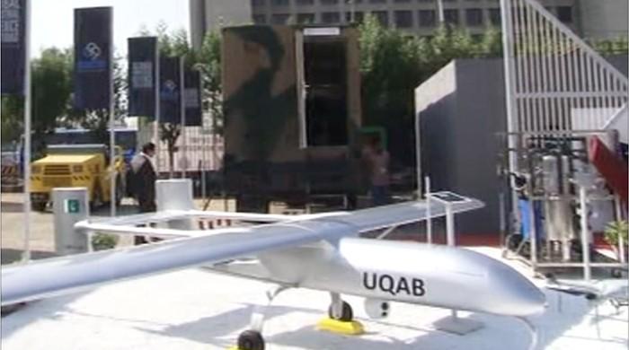 Pakistan unveils 'Shahpar' drone at IDEAS 2018