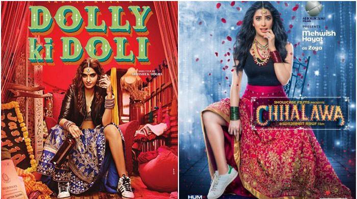 Is Mehwish Hayat’s new film poster inspired by Sonam’s ‘Dolly ki Doli’?