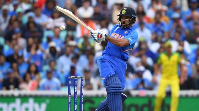 Dhawan ton leads India to 352-5 against Australia
