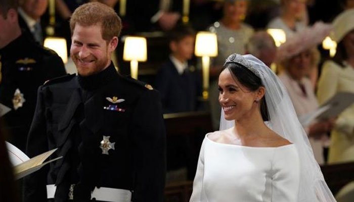 Prince Harry and Meghan Markle in St Georges Chapel at Windsor Castle during their wedding in Windsor, UK. — Reuters/File