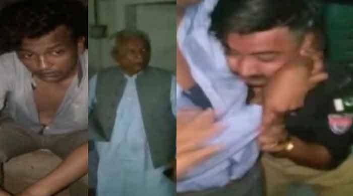 Nehal Hashmi's family, police scuffle in Karachi 