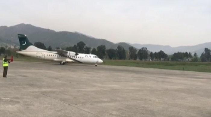 After a hiatus of 17 years, first PIA flight lands at Swat's Saidu Sharif Airport