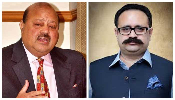 President PTI AJK Barrister Sultan Mehmood (L) and&nbsp;Sardar Tanveer Ilyas (R).