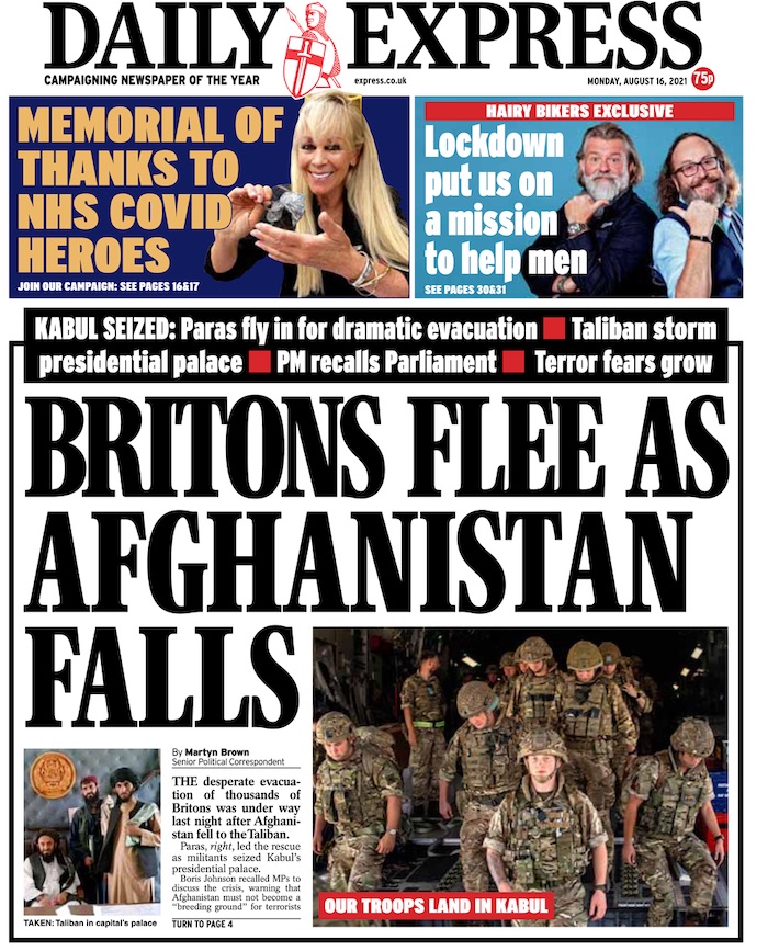 How international media covered the fall of Kabul