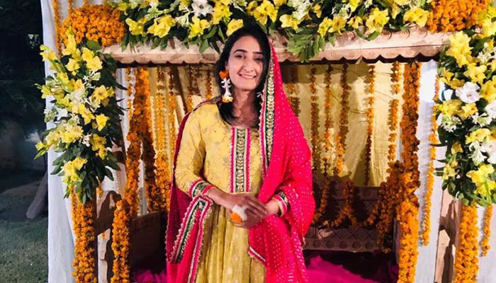 A picture of Bismah Maroof from one of her wedding functions. Photo: File