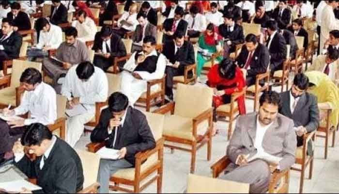 Candidates take their exams. Photo: File