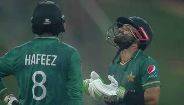 Mohammad Rizwan after scoring yet another half-century. Photo: Twitter