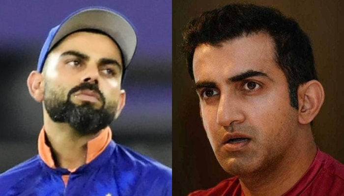 Indian skipper Virat Kohli (left) and Gautam Gambhir. Photo: file