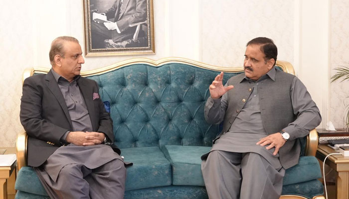 Aleem Khan submits his resignation to Punjab Chief Minister Usman Buzdar.