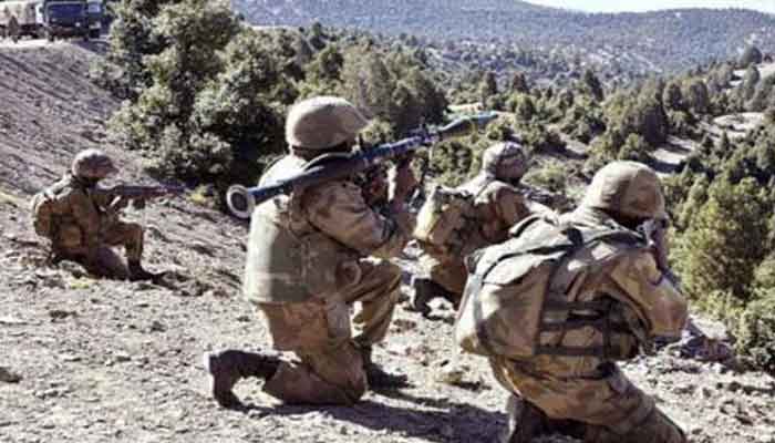 ISPR shared that security forces carried out a clearance operation to hunt down hiding terrorists in the area. — File
