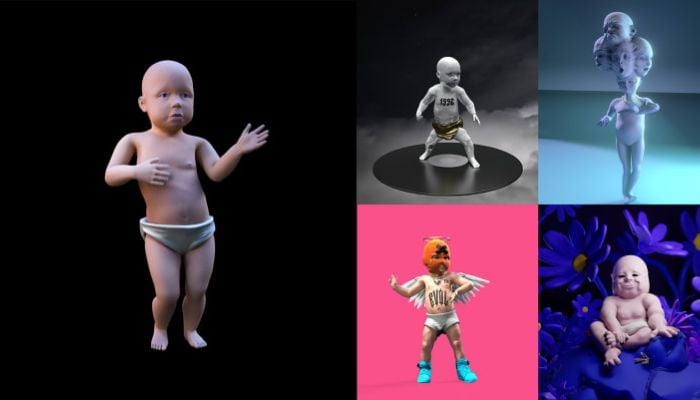 Dancing Baby GIF is one of worlds earliest viral phenomenon.—Instagram/@HFA-Studio