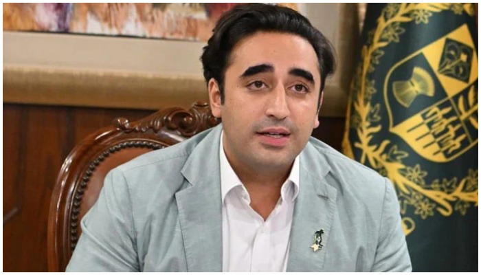 Foreign Minister Bilawal Bhutto-Zardari virtually addressing the 2nd Global COVID Summit co-hosted by US. &mdash; Twitter/@ForeignOfficePk