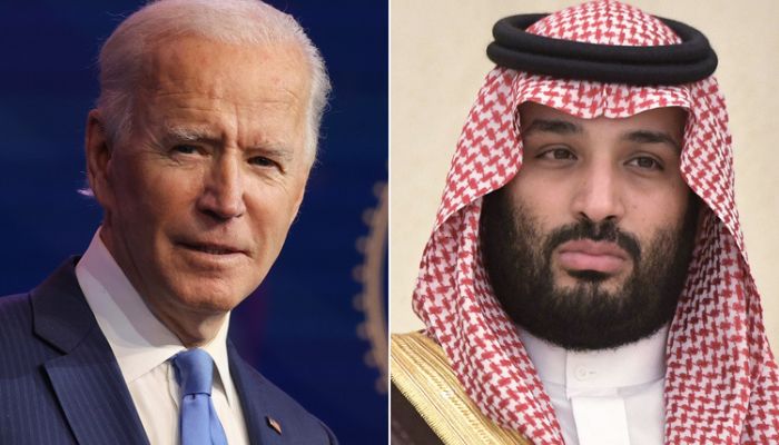 US President Joe Biden (Left) Saudi Prince&nbsp;Mohammed bin Salman (Right) &mdash; AFP