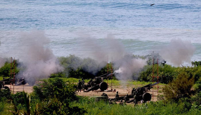 Thursdays exercise in Taiwan&rsquo;s southernmost county Pingtung lasted about an hour. &mdash; Reuters
