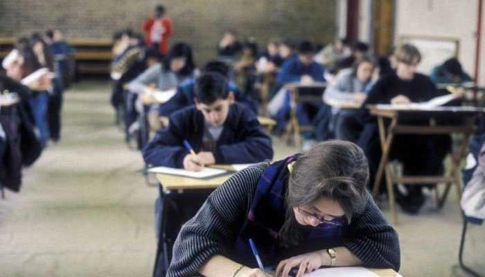 Students can be seen appearing in the exams. &mdash; Online/File