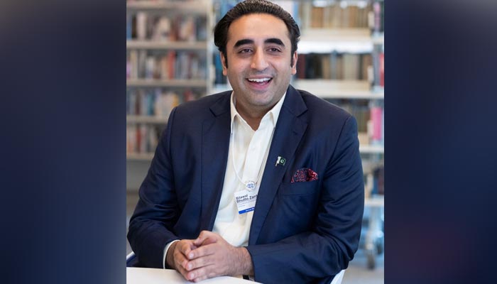 Foreign Minister Bilawal Bhutto-Zardari smiles during an interview with Reuters in the Alpine resort of Davos, Switzerland May 25, 2022. &mdash; Reuters/File