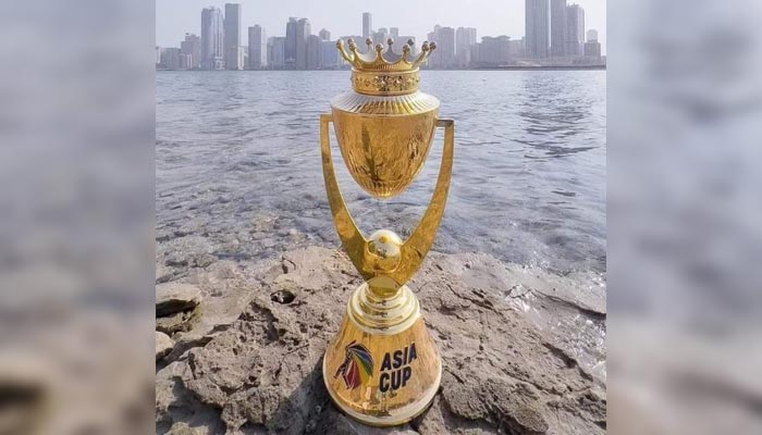 Asia Cup trophy. &mdash; Twitter/@cricketpakcompk