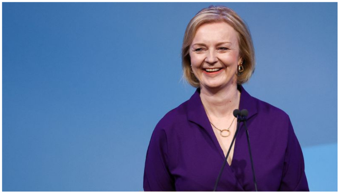 New Conservative Party leader and Britains Prime Minister-elect Liz Truss delivers a speech at an event to announce the winner of the Conservative Party leadership contest in central London on September 5, 2022. &mdash; Reuters