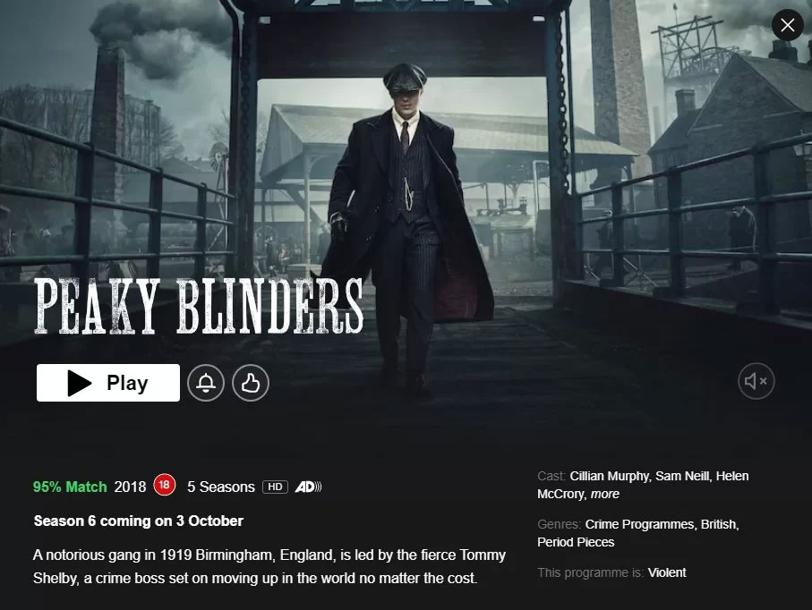Peaky Blinders season 6: release date on Netflix announced