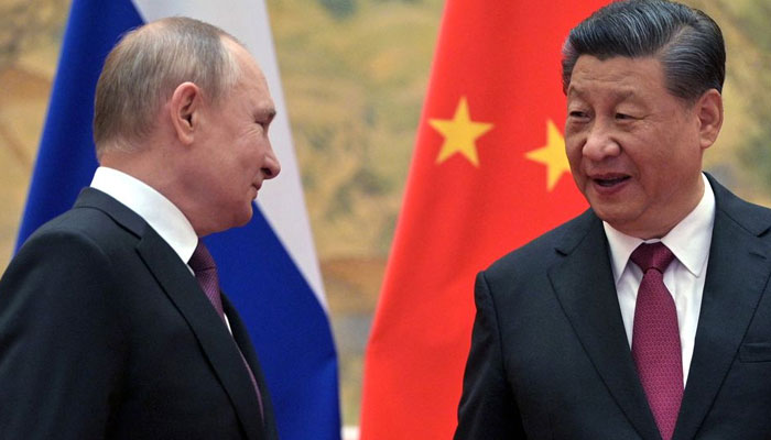 Russian President Vladimir Putin attends a meeting with Chinese President Xi Jinping in Beijing, China February 4, 2022. — Reuters