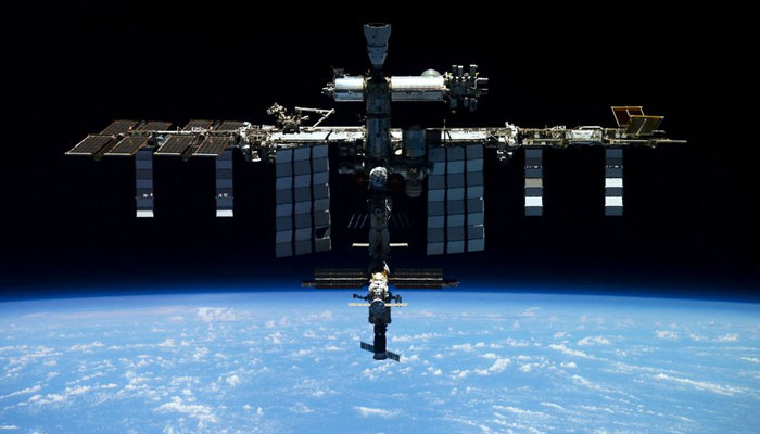 The International Space Station (ISS) is photographed by Expedition 66 crew member Roscosmos cosmonaut Pyotr Dubrov from the Soyuz MS-19 spacecraft, in this image released April 20, 2022. — Reuters