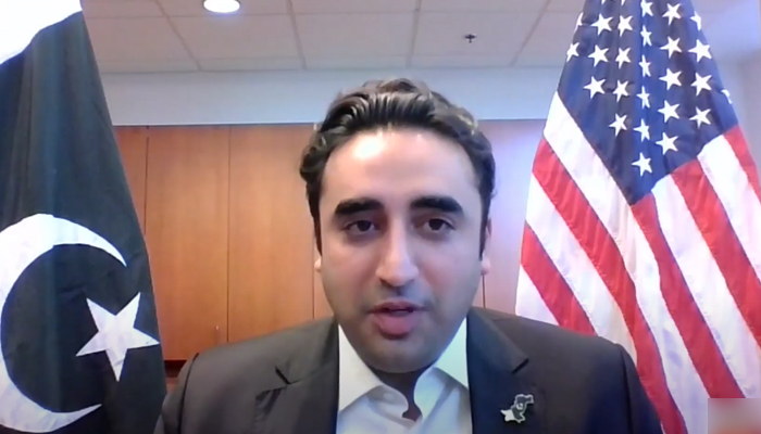 Foreign Minister Bilawal Bhutto-Zardari speaks during an interview with Foreign Policy, on September 28, 2022. — Foreign Policy
