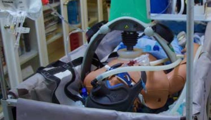 Dummy shows how bodies are pumped full of medical anti-freeze.— Greg Brown via Roadside America