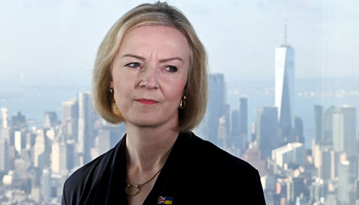 British Prime Minister Liz Truss looks on as she speaks to the media at the Empire State building in New York, US, September 20, 2022. — Reuters/File