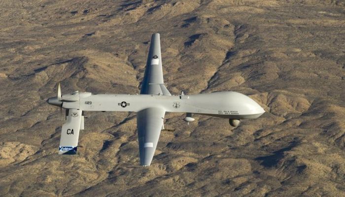 (Representational) A U.S. Air Force MQ-1 Predator unmanned aerial vehicle assigned to the California Air National Guards 163rd Reconnaissance Wing flies near the Southern California Logistics Airport in Victorville, California in this January 7, 2012 USAF handout photo obtained by Reuters February 6, 2013.— Reuters