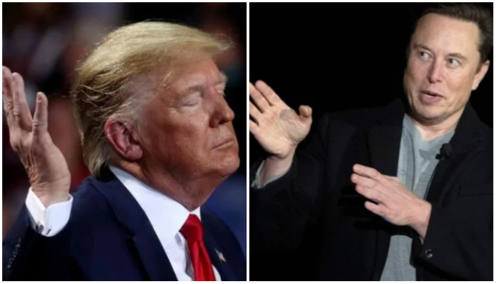 Former US president Donald Trump (L) and Tesla CEO Elon Musk. — Reuters/ AFP