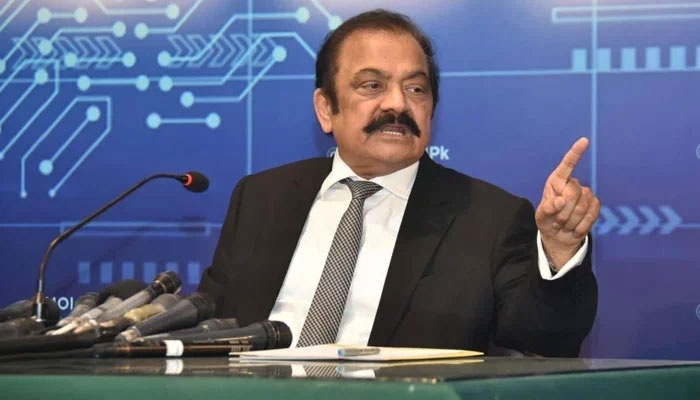 Federal Interior Minister Rana Sanaullah Khan. PID