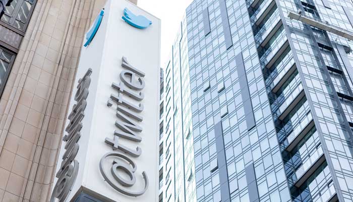 In this file photo taken on October 28, 2022, the Twitter sign is seen at their headquarters in San Francisco, California. — AFP
