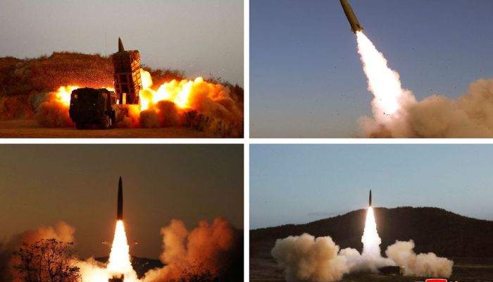 Recent North Korean missile tests are pictured in this undated combination photo taken at undisclosed locations and released on November 7, 2022 by North Koreas Korean Central News Agency (KCNA).— Reuters