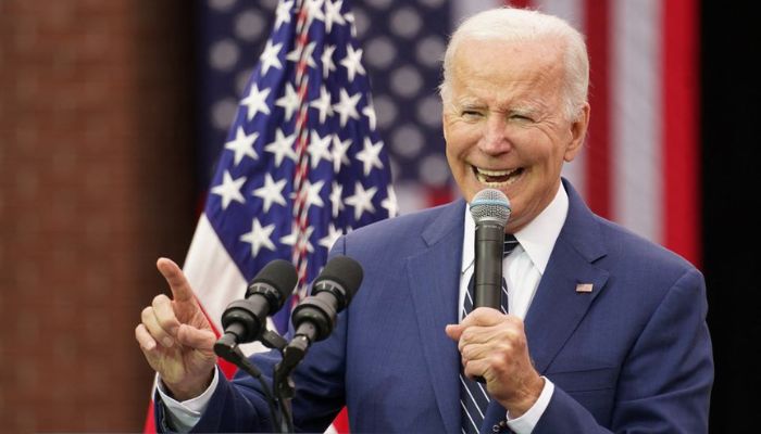 US President Joe Biden speaks about lowering costs for American families during his visit to Irvine Valley Community College, in Irvine, California, U.S., October 14, 2022.— Reuters