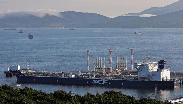 An aerial view shows the Vladimir Arsenyev tanker at the crude oil terminal Kozmino on the shore of Nakhodka Bay near the port city of Nakhodka, Russia August 12, 2022. — Reuters/File