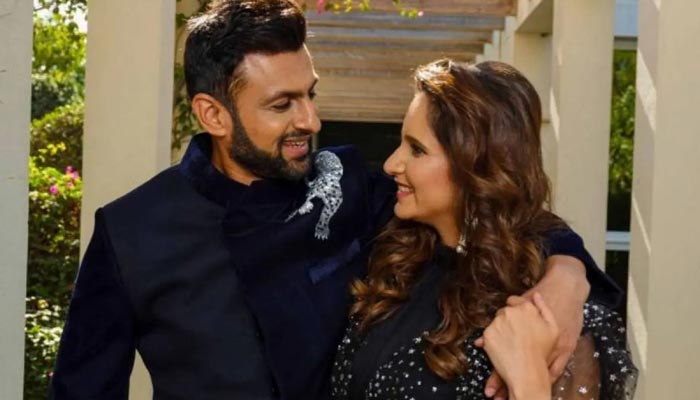 Pakistan all-rounder Shoaib Malik with his wife tennis star Sania Mirza. — Instagram/realshoaibmalik