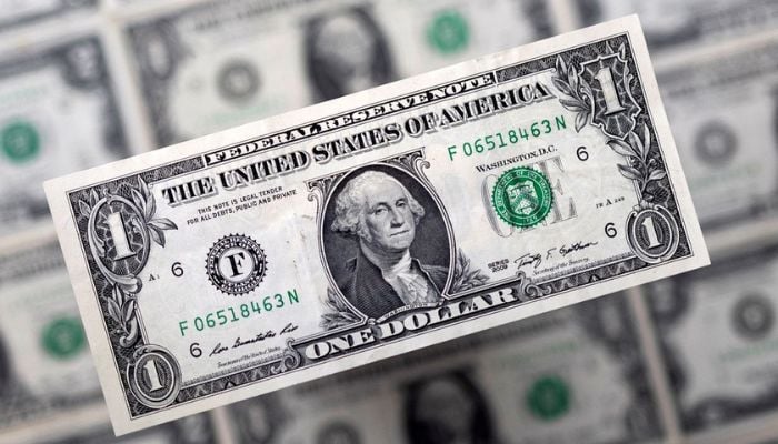 US dollar banknotes are displayed in this illustration taken, February 14, 2022.— Reuters