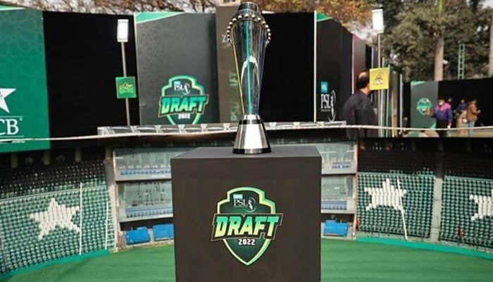 A file photo of the Pakistan Super Leagues (PSL) trophy for the seventh edition. — Twitter/PSL