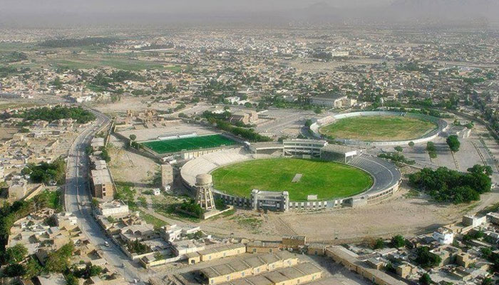 Bugti Stadium in Quetta. Twitter/@TheRealPCB