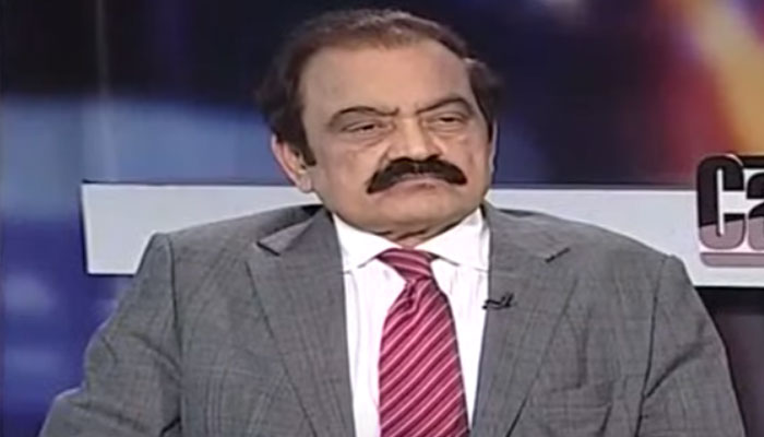 Interior Minister Rana Sanaullah speaks on Geo News programme “Capital Talk” on January 17, 2018. — YouTube/Geo News Live/screen grab