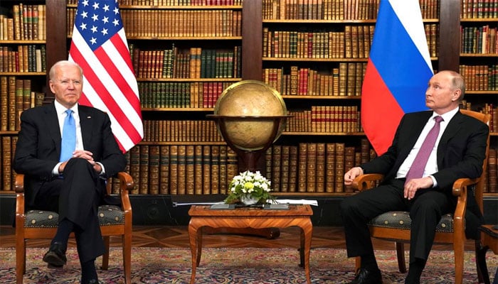 US President Joe Biden and Russias President Vladimir Putin meet for the U.S.-Russia summit at Villa La Grange in Geneva, Switzerland. — Reuters/File