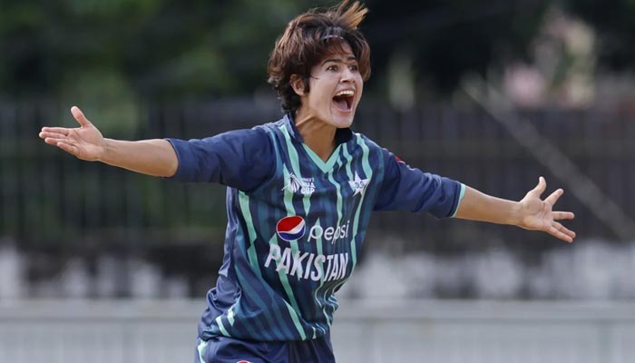 Diana Baig photographed during Bangladesh vs Pakistan during Womens Asia Cup on October 3, 2022. — Asian Cricket Council