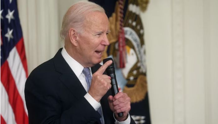 U.S. President Joe Biden speaks as he hosts mayors from the U.S. Conference of Mayors Winter Meeting and other officials in the East Room at the White House in Washington, US, January 20, 2023.— Reuters