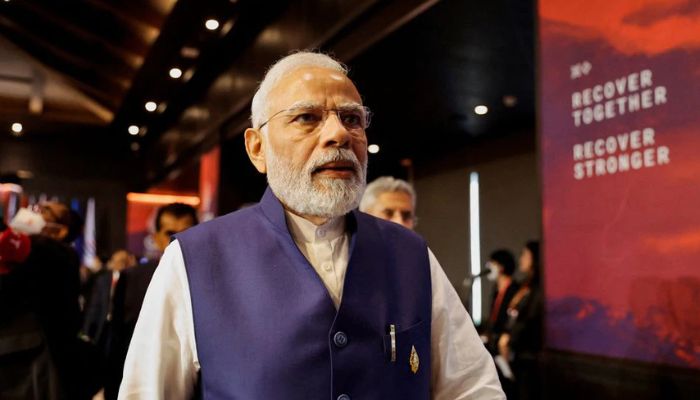 Indias Prime Minister Narendra Modi walks after the handover ceremony during the G20 Leaders Summit, in Nusa Dua, Bali, Indonesia, November 16, 2022.— Reuters