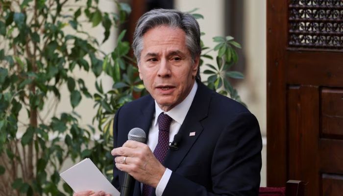 U.S. Secretary of State Antony Blinken visits the American University in Cairo, Egypt, January 29, 2023.— Reuters