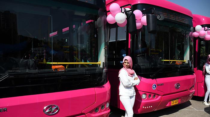 A trip in Karachi's Pink Bus